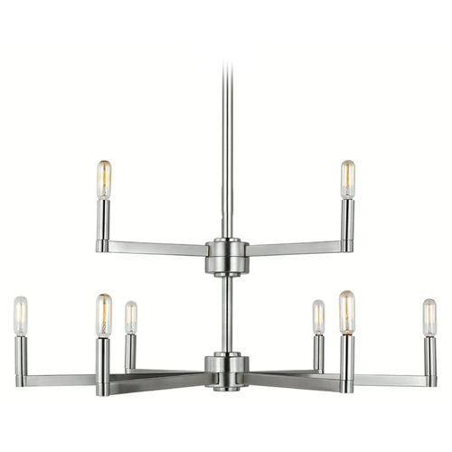 Visual Comfort Studio Collection Visual Comfort Studio Collection Fullton Brushed Nickel Chandelier 3164209-962