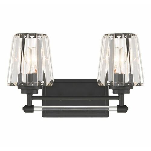 Savoy House Garnet 2-Light Bath Light in Black by Savoy House 8-6001-2-BK