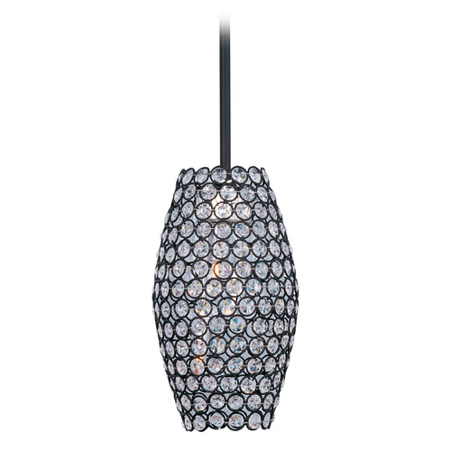 Maxim Lighting Maxim Lighting Glimmer Bronze Mini-Pendant Light with Oblong Shade 39882BCBZ
