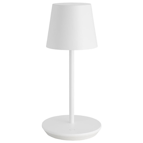 Visual Comfort Modern Collection Nevis Rechargeable LED Accent Lamp in Matte White by VC Modern SLTB53127W