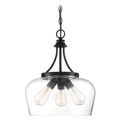 Savoy House Octave Black Pendant by Savoy House 7-4034-3-BK
