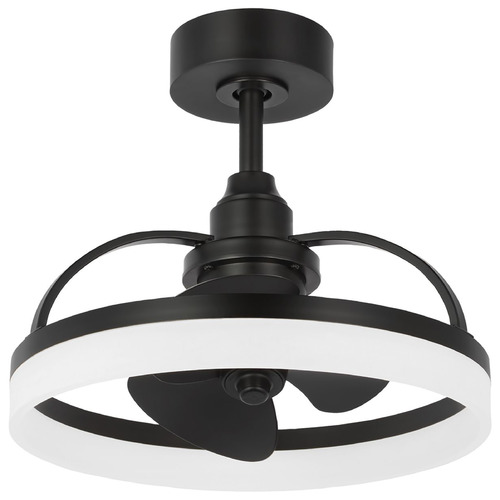 Progress Lighting Progress Lighting Shear Matte Black LED Ceiling Fan with Light P250115-31M-30