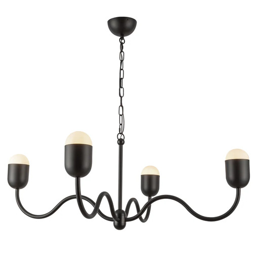 Alora Lighting Alora Lighting Effie Matte Black Chandelier CH558439MBOP