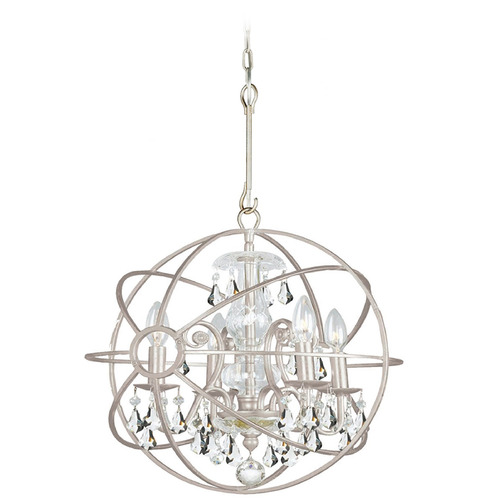 Crystorama Lighting Crystorama Lighting Solaris Olde Silver Crystal Chandelier 9025-OS-CL-MWP