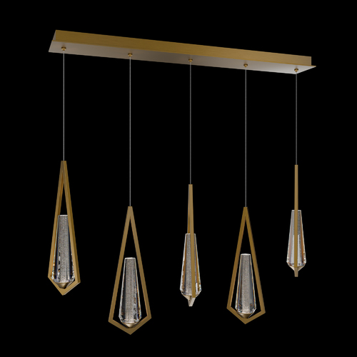 Schonbek Beyond Devotion 40-In LED 5-Light Pendant in Aged Brass by Schonbek Beyond BPD66205L-AB