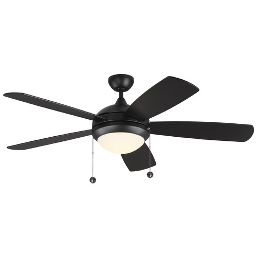 Generation Lighting Fan Collection Discus Classic 52 Matte Black LED Fan by Generation Lighting Fans 5DIC52BKD-V1