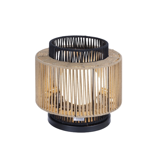 Eurofase Lighting Aden 16.50-Inch Outdoor Table Lamp with Rope Shade by Eurofase 46628-015