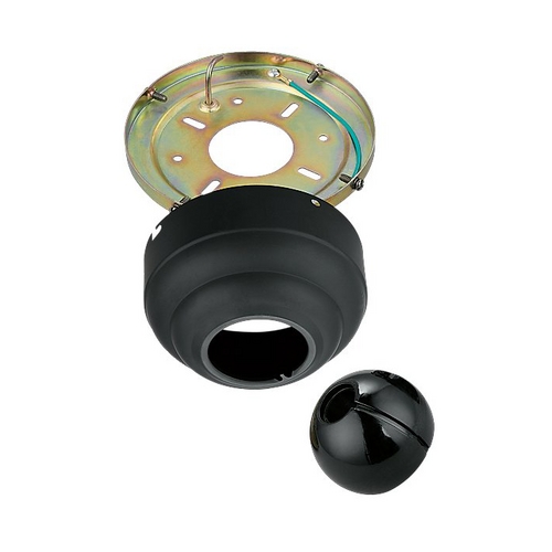 Generation Lighting Fan Collection Slope Ceiling Adapter in Matte Black by Visual Comfort & Co Fan Collection MC95BK