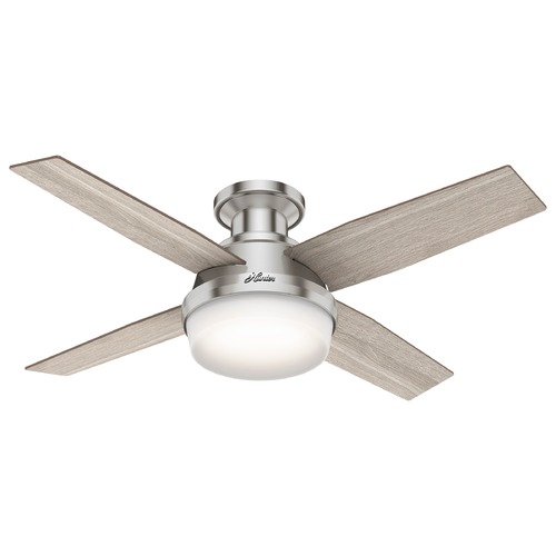 Hunter Fan Company 44-Inch Dempsey Fan in Brushed Nickel by Hunter Fan Company 50282