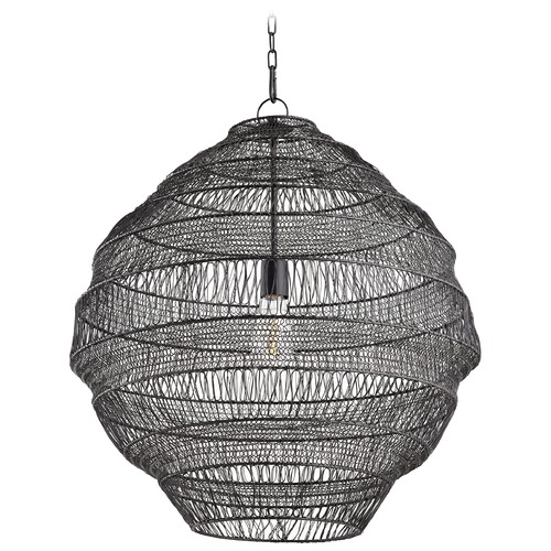 Quorum Lighting Charcoal Pendant with Globe Shade by Quorum Lighting 832-23-93