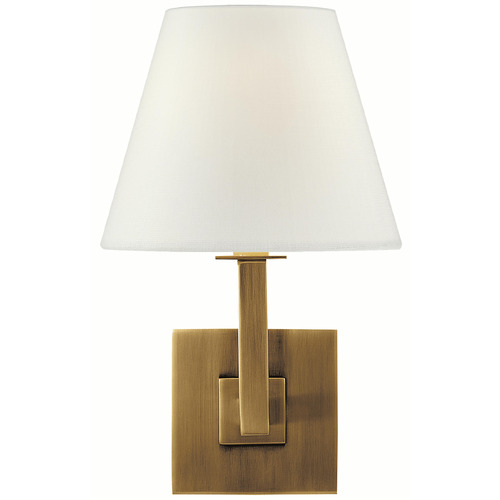 Visual Comfort Signature Collection Visual Comfort Signature Collection Studio Vc Architectural Wall Hand-Rubbed Antique Brass Sconce S20HAB-L