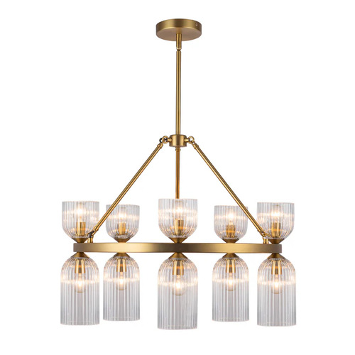 Alora Lighting Alora Lighting Nelly Brushed Gold Chandelier CH442626BGCR