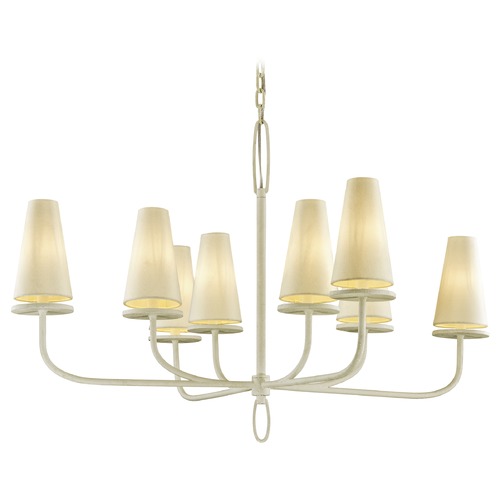Troy Lighting Marcel Gesso White Chandelier by Troy Lighting F6286