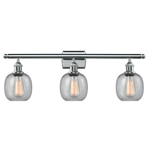 Innovations Lighting Belfast Polished Chrome Bathroom Light by Innovations Lighting 516-3W-PC-G104