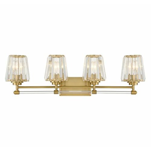 Savoy House Garnet 4-Light Bath Light in Warm Brass by Savoy House 8-6001-4-322