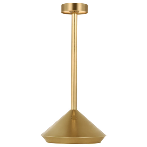 Visual Comfort Modern Collection Visual Comfort Modern Collection Sean Lavin Moneta Hand Rubbed Antique Brass LED Accent Lamp SLTB53327HAB
