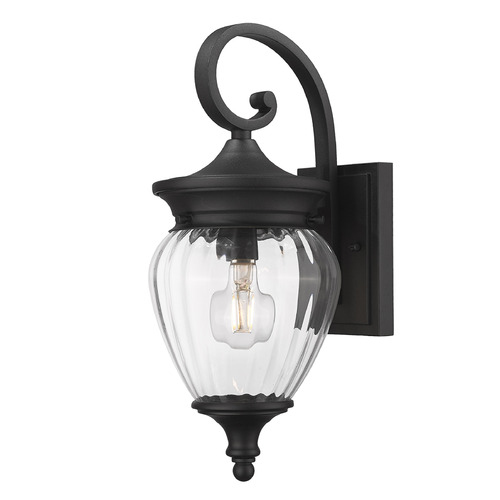 Z-Lite Z-Lite Davina Black Outdoor Wall Light 5016S-BK