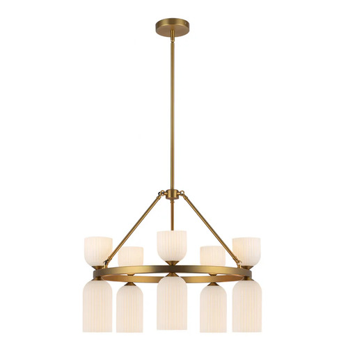 Alora Lighting Alora Lighting Nelly Brushed Gold Chandelier CH442626BGGR