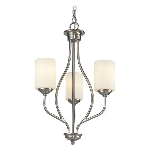 Z-Lite Cardinal Brushed Nickel Chandelier by Z-Lite 434-3-BN