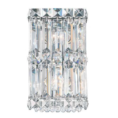 Schonbek Lighting Schonbek Worldwide Lighting Quantum Polished Stainless Steel Sconce 2235O