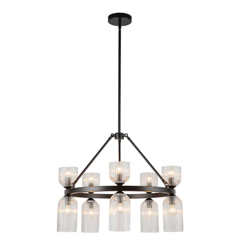 Alora Lighting Alora Lighting Nelly Matte Black Chandelier CH442626MBCR