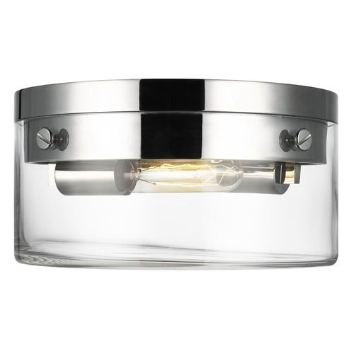 Visual Comfort Studio Collection Chapman & Meyers Garrett 11.38-Inch Polished Nickel Flush Mount by Visual Comfort Studio CF1002PN