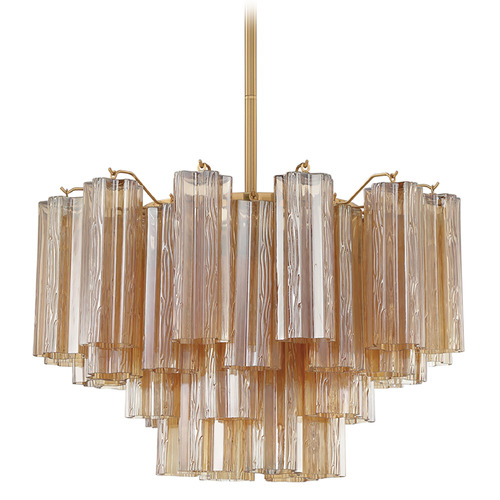 Crystorama Lighting Crystorama Lighting Addis Aged Brass Chandelier ADD-308-AG-AM