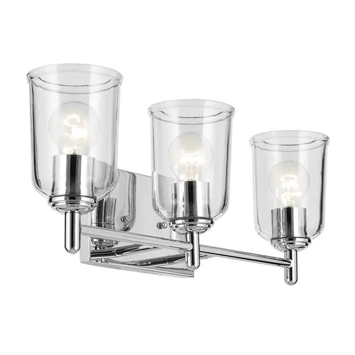 Kichler Lighting Shailene 3-Light Vanity Light in Chrome by Kichler Lighting 45574CHCLR