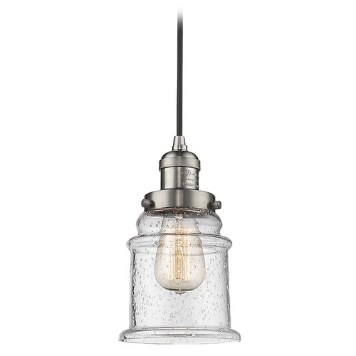 Innovations Lighting Canton Brushed Satin Nickel Mini Pendant by Innovations Lighting 201C-SN-G184