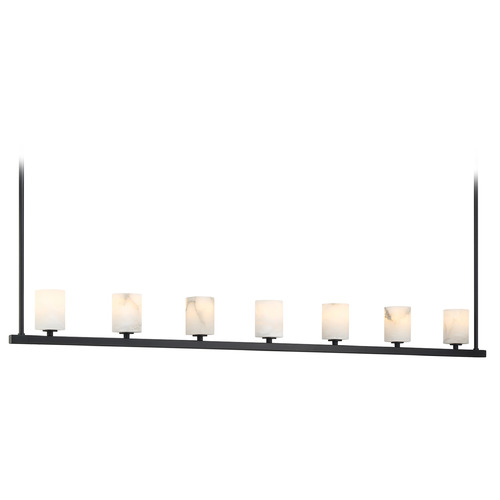 Crystorama Lighting Crystorama Lighting Aragon Matte Black LED Island Light ARA-10267-MK-ST