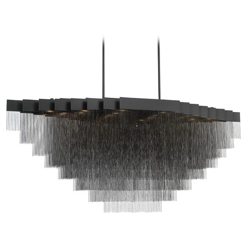 Eurofase Lighting Bloomfield 73-Inch Oval LED Chandelier in Black by Eurofase Lighting 37097-023