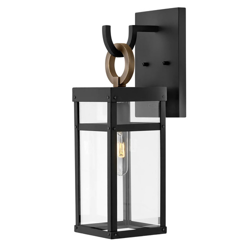 Hinkley Porter 18.50-Inch LED Outdoor Wall Light in Black by Hinkley Lighting 2800BK-LL
