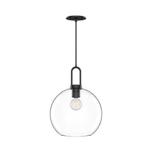 Alora Lighting Alora Lighting Soji Matte Black Mini-Pendant Light with Globe Shade PD601710MBCL
