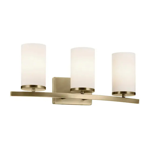 Kichler Lighting Kichler Lighting Crosby Natural Brass Bathroom Light 45497NBR