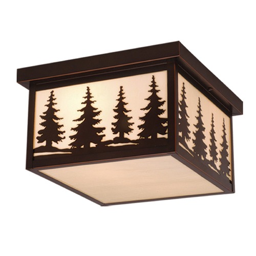 Vaxcel Lighting Yosemite Burnished Bronze Outdoor Flush Mount by Vaxcel Lighting OF33412BBZ
