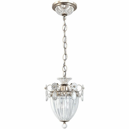 Schonbek Lighting Bagatelle Antique Silver Mini Pendant by Schonbek Lighting 1241-48