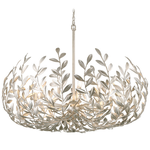 Crystorama Lighting Crystorama Lighting Broche Antique Silver Chandelier 569-SA