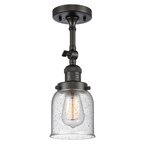 Innovations Lighting Small Bell Oil Rubbed Bronze Semi-Flush Mount by Innovations Lighting 201F-OB-G54