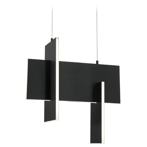 Eurofase Lighting Coburg 23-Inch High Black LED Pendant by Eurofase Lighting 37347-023