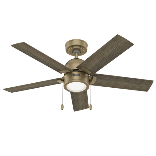 Hunter Fan Company Hunter Fan Company Erling Luxe Gold LED Ceiling Fan with Light 51706