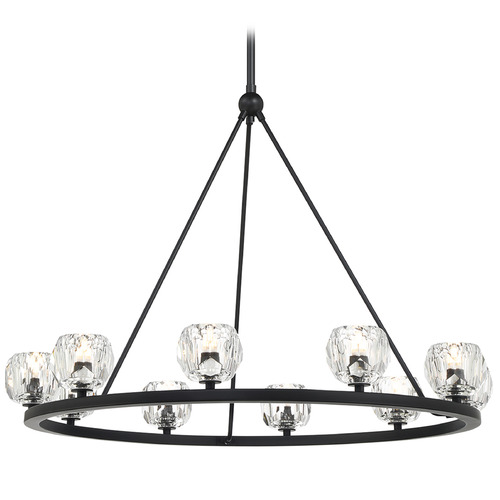 Crystorama Lighting Crystorama Lighting Aragon Matte Black LED Chandelier ARA-10265-MK