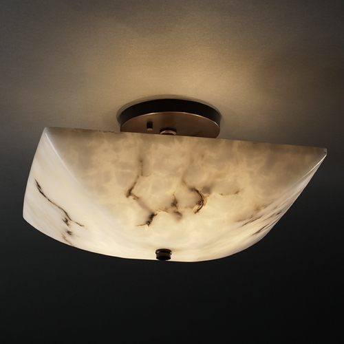 Justice Design Group Lumenaria Collection Semi-Flush Mount by Justice Design Group FAL-9695-25-DBRZ