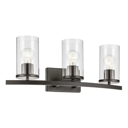 Kichler Lighting Crosby 3-Light Vanity Light in Olde Bronze by Kichler Lighting 45497OZCLR