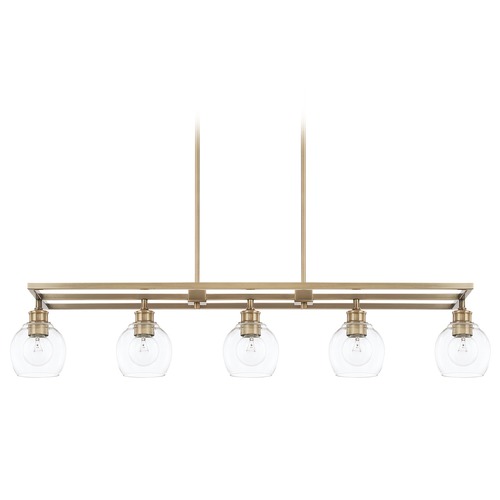 Capital Lighting Mid Century 47-Inch Linear Light in Aged Brass by Capital Lighting 821151AD-426