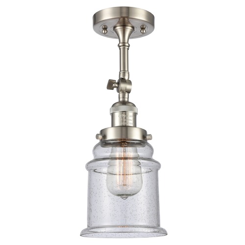 Innovations Lighting Canton Brushed Satin Nickel Semi-Flush Mount by Innovations Lighting 201F-SN-G184