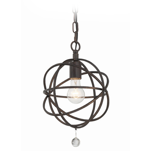 Crystorama Lighting Crystorama Lighting Solaris English Bronze Mini-Pendant Light 9220-EB