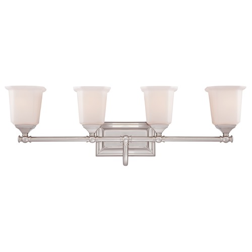Quoizel Lighting Nicholas 30.50-Inch Bath Light in Brushed Nickel by Quoizel Lighting NL8604BN