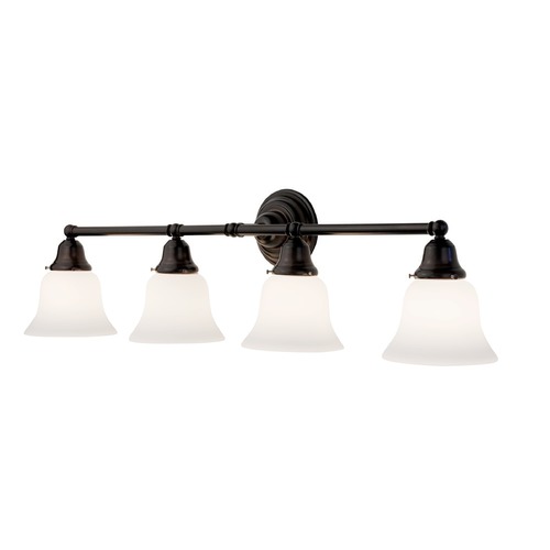 Design Classics Lighting Traditional 4-Light Vanity Light Bronze 674-30/G9110 KIT