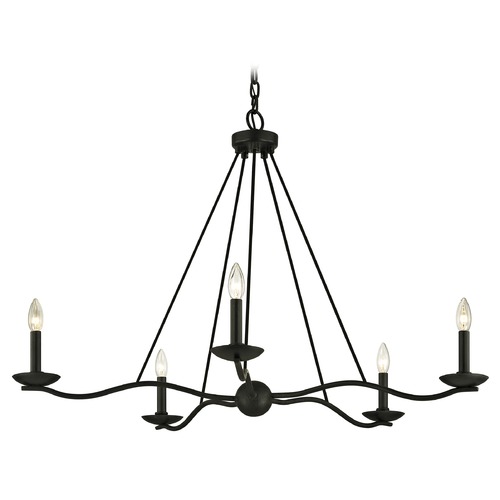 Troy Lighting Sawyer Forged Iron Chandelier by Troy Lighting F6305