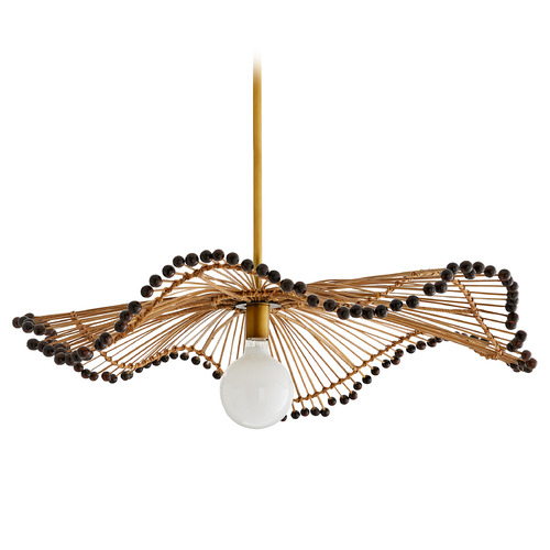 Arteriors Home Lighting Waverly Pendant in Natural Buri & Rattan by Arteriors Home 45046